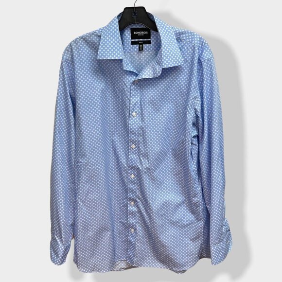 BONOBOS Blue Floral Men's Button‎ Down Shirt